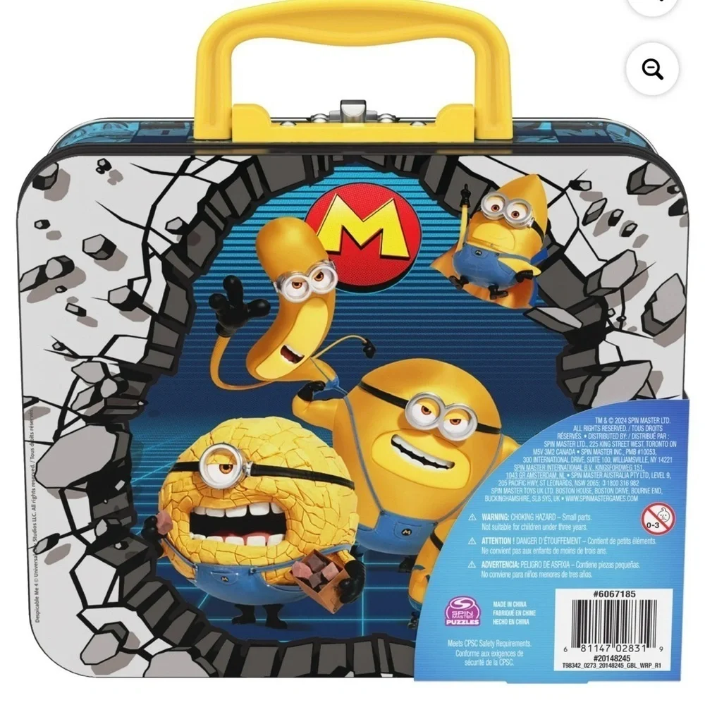 Despicable Me Minions 48-Piece Puzzle in Tin with Handle, for Families and Kids